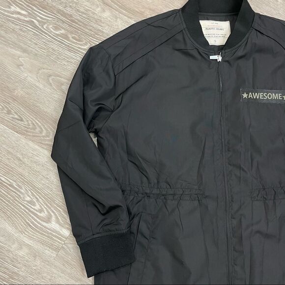 Plastic Island Black Windbreaker Black - Picture 3 of 9